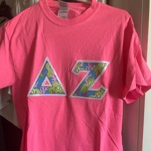 Delta Zeta (DZ) Tshirt - Letters